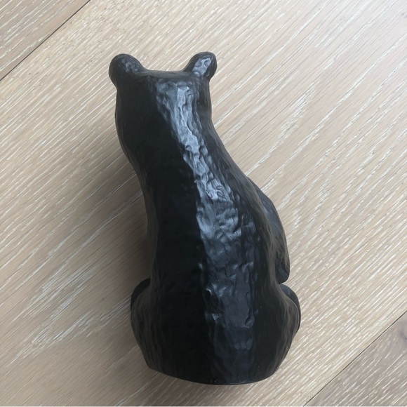 ⭐️Bearfoots⭐️Black Bear Candle Holder Jeff Flemming Montana Artist 6" Figurine - Picture 4 of 7